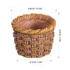 Gatuida 6pcs Miniature Resin Rattan Baskets Small Doll House Baskets Storage Organizers Mini Accessories for Crafts and Dollhouse Decor view 4