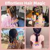 Tinkrstuff 150pcs Mixcolor Round and Star Small Silicone Beads for Hair view 4