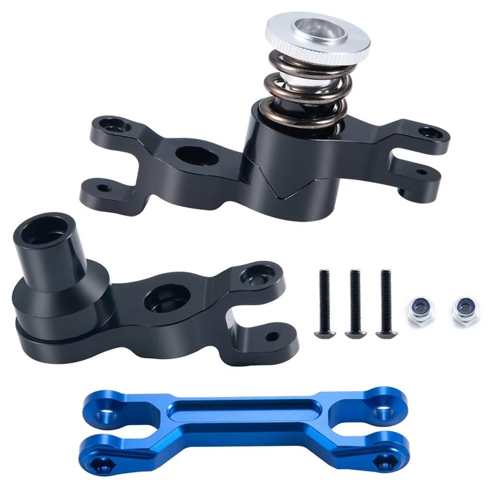 For X-Maxx 1/5 Aluminum Alloy Steering Assembly Bellcranks Support Servo Saver For Spring RC Car Monster Truck Upgrade Parts RC Car Toys Parts