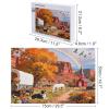 Jigsaw Puzzle, 1000 Piece Jigsaw Puzzle for Adults, Autumn Dog Carriage Puzzle 1000 Piece, Family Activity Perfect for Game Nights, Finished Size is 30x20 in view 4