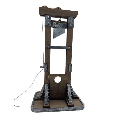 1/12 Scale Miniature Guillotine Model, Desk Decor (B(with Base)