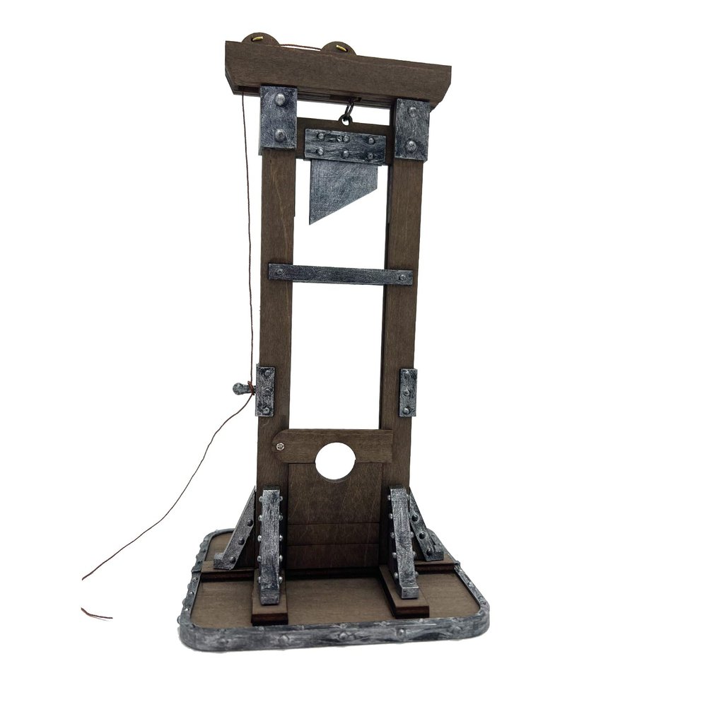 1/12 Scale Miniature Guillotine Model, Desk Decor (B(with Base)