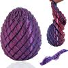 3D Printed Fidget Toys, 3D Printed Spiral Dragon Egg Fidget Toys, 3D Printed Spiral Egg Fidget Toy, Stress Relief Desk Fidget Toy, Classroom Prize, Party Favors (Red Blue) view 1