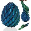 3D Printed Fidget Toys, 3D Printed Spiral Dragon Egg Fidget Toys, 3D Printed Spiral Egg Fidget Toy, Stress Relief Desk Fidget Toy, Classroom Prize, Party Favors (Blue Green) view 1