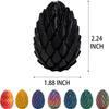3D Printed Fidget Toys, 3D Printed Spiral Dragon Egg Fidget Toys, 3D Printed Spiral Egg Fidget Toy, Stress Relief Desk Fidget Toy, Classroom Prize, Party Favors (Blue Green) view 2