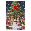 Christmas Puzzle for Adults 1000 Pieces Large Piece Jigsaw Puzzle with Cute Dogs, Cats, and Snowman, Fun DIY Family Game, Relaxing Puzzle for Sisters and Seniors, Home Wall Dcor Gift, 30x20 in view 1