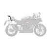 Aluminum Alloy Tail Wing Carbon Steel Handrail Rear Tail Rack Fixed Wind Wing Suitable for CFMOTO for 450SR/450SRS/450NK view 4