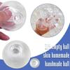 10PCS DIY Empty Stress Ball Skins DIY Kit, Blank Pressure Ball Skin DIY Kit, Vacuum Elastic Squishies Stress Balls, Fillable Sensory Squeezing Stress Ball Toy Making Kit for Kids Adults (4cm) view 3