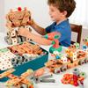 Design and Drill Toy - Toddler Tool Set with Drill & Toolbox, Create And Design Drill Kit Stem Toys for Kids Ages 3-6, Toddler Building Educational Construction Toy for 3-6 Year Old Girl (WOOD COLOR) view 1