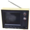 1:12 Scale USB Rechargeable Vintage Mini TV Toy with LCD Screen & 180 Rotatable Antenna for Dollhouse DIY Setting view 1