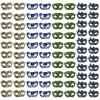 80Pcs Couple Masquerade Venetian Mask,Women Men Vintage Glitter Venetian Mardi Gras Mask for Halloween Carnival Party (A3) view 1