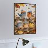 500 Piece Jigsaw Puzzle for Adults Autumn Bird Nature Scene, Butterflies Dragonflies and Flowers in Fall Landscape, Relaxing Art Puzzle Gift, Completed Size 20.5x15 in view 3