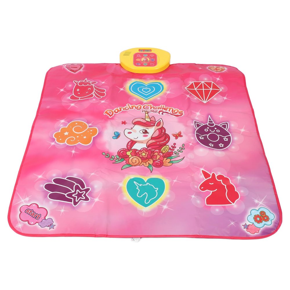 RiToEasysports Electronic Dance Mat, Multifunctional Touch Sensitive Music Dance Pad for Kids Adults, with Premium PE PP ABS Material for Home School Use