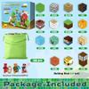 Aurname 100PCS Magnetic Blocks Forest World Set - Build Mine Red House Waterfall Scene with Magnetic Cubes, STEM Educational Toys for Toddlers 3+, Creative Magnet Tiles Gifts for Boys & Girls view 2