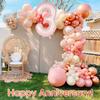Light Pink Number 30 Balloon, 40 Inch Giant Mylar Number Balloons, Large Foil Number Balloons for Anniversary Baby Birthday Party Decorations Supplies view 4