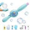 Magic Colorful Smoke Bubble Machine, 2026 New Rechargeable Bubble Maker, Multifunctional Electric Bubble Machine, Interactive Bubble Wand with Lights for Summer Christmas Birthday (Blue) view 1