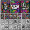 Cinrobiye 48 Pcs Velvet Coloring Posters Inspirational Quotes Fuzzy Posters to Color Bulk Felt Motivational Coloring Page for All Ages Classroom Assisted Living Festive Holiday Art&Craft Activity view 1