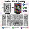Cinrobiye 48 Pcs Velvet Coloring Posters Inspirational Quotes Fuzzy Posters to Color Bulk Felt Motivational Coloring Page for All Ages Classroom Assisted Living Festive Holiday Art&Craft Activity view 2