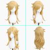 Juziviee 7 Pieces Girls Cosplay Wig Long Blonde Princess Costume Wig with Crown & Accessories for Kids Halloween Anime Party Birthday - Pre-cut Bangs & Soft Thick Hair & Heat Resistant JZ046 view 4
