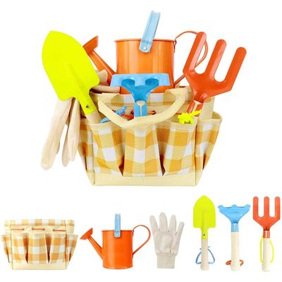 Haofy Children's Multi Functional Garden Play Tools Beach Toy with Carrying Bag Kids Garden Tool Set (23 * 12 * 17cm)