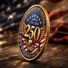 250th Anniversary USA Challenge Coin 17762026, American Independence Commemorative Coin, Patriotic Military Style Collectible Coin, Veteran Gift, USA 250 Years Token (Front+Back Side) view 4