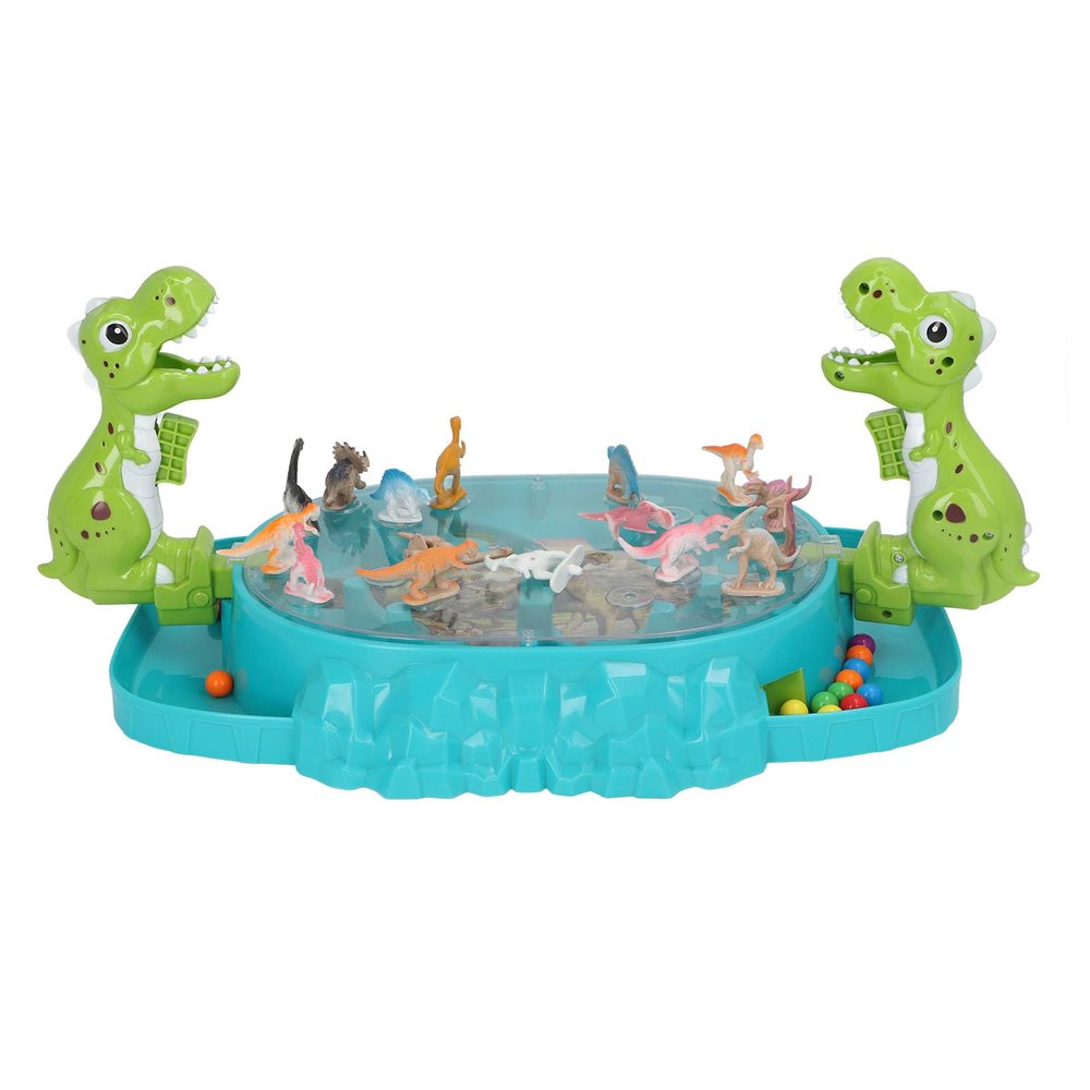 Omquot Table Dinosaur Battle Game, Hand Eye Coordination Punishment Disk Kids Dinosaur Game Battle Toy for Daily for 2 Players