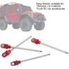 RC Shock Shafts with Rod Ends, Steel 130mm, 4pcs Red for TRAXXA 1/5 X - MAXX Truck - Durable Upgrade, Precision Machining, Enhanced Control Performance (Red) view 2