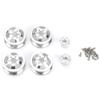 4Pcs Silver RC Car Wheel Hub with Long Adapter, Aluminum Alloy Replacement for WPL 1/16 B14 B24 B16 B36 and Q60 Q61 Q62 Remote Control Cars view 1