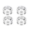 4Pcs Silver RC Car Wheel Hub with Long Adapter, Aluminum Alloy Replacement for WPL 1/16 B14 B24 B16 B36 and Q60 Q61 Q62 Remote Control Cars view 2