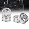 4Pcs Silver RC Car Wheel Hub with Long Adapter, Aluminum Alloy Replacement for WPL 1/16 B14 B24 B16 B36 and Q60 Q61 Q62 Remote Control Cars view 3
