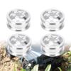 4Pcs Silver RC Car Wheel Hub with Long Adapter, Aluminum Alloy Replacement for WPL 1/16 B14 B24 B16 B36 and Q60 Q61 Q62 Remote Control Cars view 4