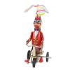 Omquot Duck on the Bike Tin Toy Clock Movement Fine Workmanship Tin Toy for Party view 1