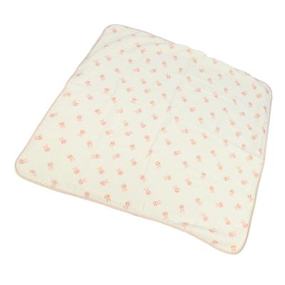 Omquot Baby Blanket, Breathable Dotted Back Baby Blanket Polka Dot Pattern for Kindergarten for Toddler for Baby Stroller (Pink Rabbit)