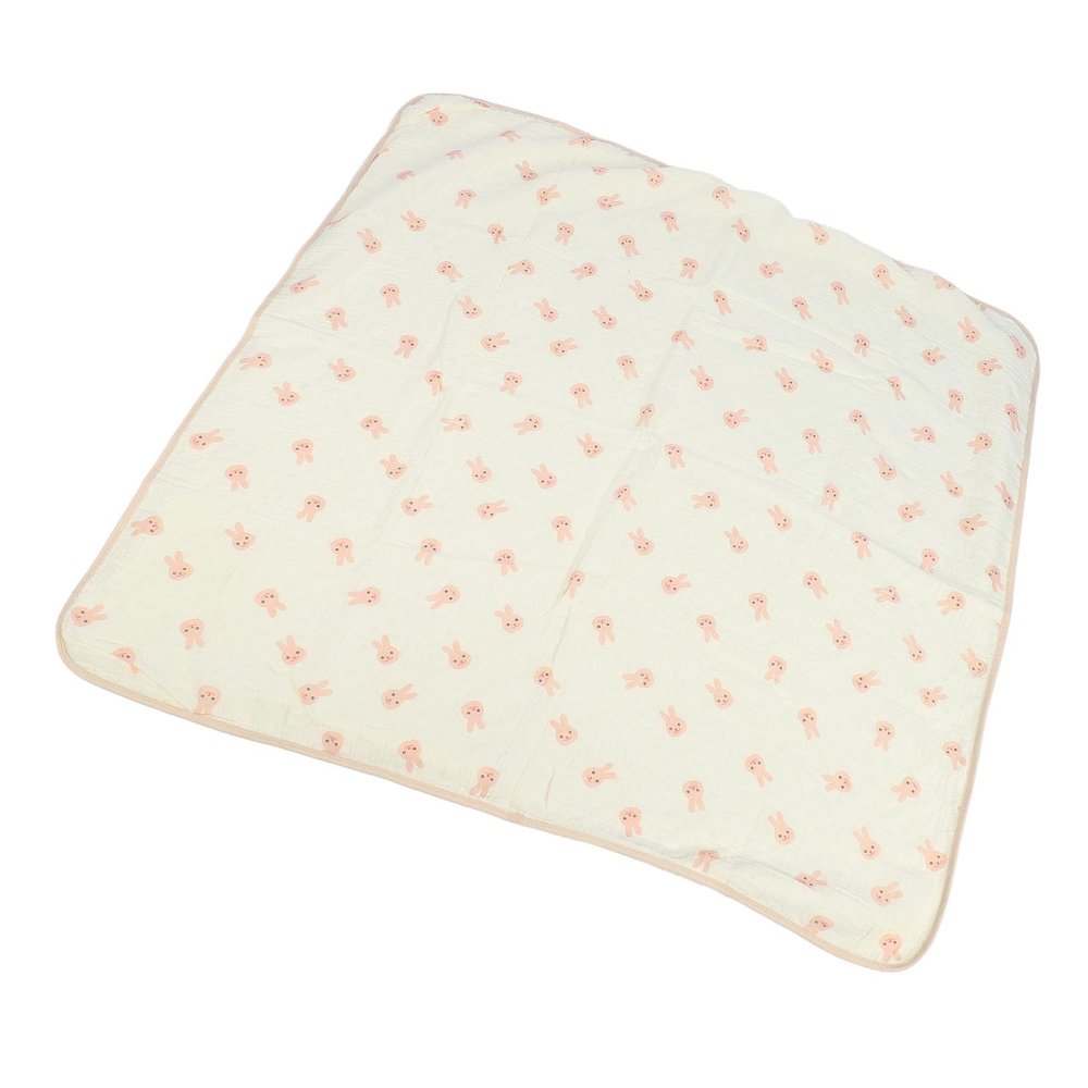 Omquot Baby Blanket, Breathable Dotted Back Baby Blanket Polka Dot Pattern for Kindergarten for Toddler for Baby Stroller (Pink Rabbit)