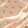 Omquot Baby Blanket, Breathable Dotted Back Baby Blanket Polka Dot Pattern for Kindergarten for Toddler for Baby Stroller (Pink Rabbit) view 3