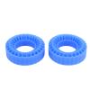 RiToEasysports 2pcs Silicone Tire Inserts, Water Proof Tearproof Wearproof for 1.0in RC Tires, with Dual Layer Hollow Structure for Enhanced Stability and Traction (Blue) view 3