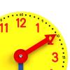 BreezeTrading Time Analog Clock Practice Clock Teaching Aid Made of PP Material with for Time Learning at Ho, 12H view 3