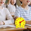 BreezeTrading Time Analog Clock Practice Clock Teaching Aid Made of PP Material with for Time Learning at Ho, 12H view 4