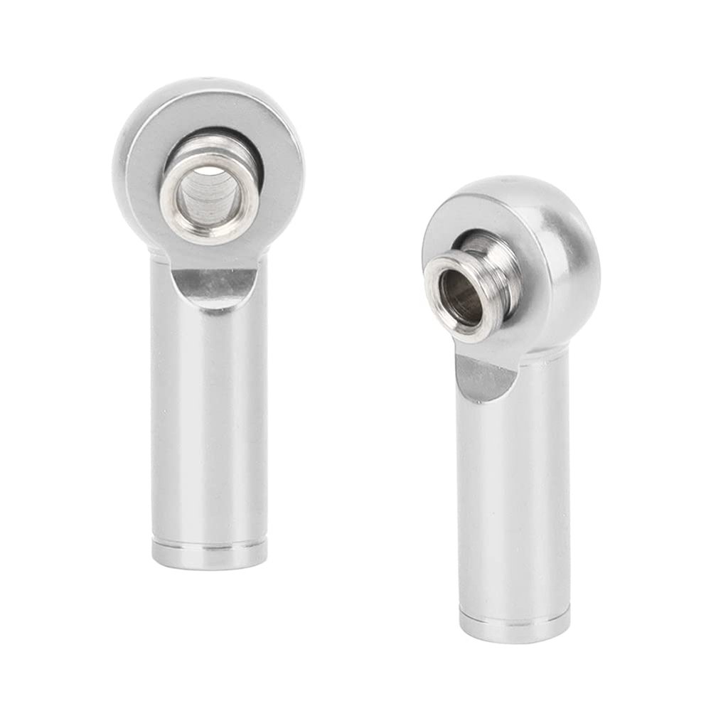 SPYMINNPOO 10Pcs Aluminium Alloy Push Rod Joint for 1/10 RC Car, with 5 Colors, Sturdy and Durable, Easy to Install, Suitable for RC Truck and Cart Model (Silver)
