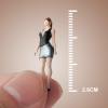 Bffcnl 4Pcs 1:87 Mini Hiking Climbing Figure People Micro Landscape Railway Accessories, Multi-Color view 3