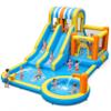 GarveeLife 16 FT Inflatable Water Slide Park,9 in 1 Inflatable Water Bounce House, Jumping Castle with Slide, Water Squirter, Jumping, Climbing Wall, Splash Pool, Basketball Hoop for Kids Outdoor view 1