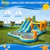 GarveeLife 16 FT Inflatable Water Slide Park,9 in 1 Inflatable Water Bounce House, Jumping Castle with Slide, Water Squirter, Jumping, Climbing Wall, Splash Pool, Basketball Hoop for Kids Outdoor view 3