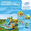 GarveeLife 16 FT Inflatable Water Slide Park,9 in 1 Inflatable Water Bounce House, Jumping Castle with Slide, Water Squirter, Jumping, Climbing Wall, Splash Pool, Basketball Hoop for Kids Outdoor view 4