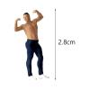 Bffcnl 4Pcs 1:87 Mini Hiking Climbing Figure People Micro Landscape Railway Accessories, as the Picture view 3