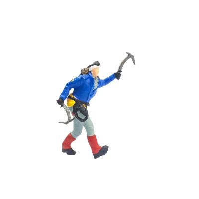 Bffcnl 4Pcs 1:87 Mini Hiking Climbing Figure People Micro Landscape Railway Accessories, Blue