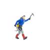 Bffcnl 4Pcs 1:87 Mini Hiking Climbing Figure People Micro Landscape Railway Accessories, Blue view 1