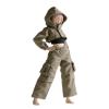 1/12 Scale Top + Work Pants for 6" Body Action Figure, Action Doll Clothes for Action FiguresNo Figure Gray-Green view 1