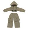1/12 Scale Top + Work Pants for 6" Body Action Figure, Action Doll Clothes for Action FiguresNo Figure Gray-Green view 2