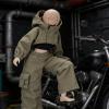 1/12 Scale Top + Work Pants for 6" Body Action Figure, Action Doll Clothes for Action FiguresNo Figure Gray-Green view 3