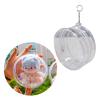 10cm Doll Protective Bag, Clear PVC Pendant Storage Pouch for Plush Doll Toy, Transparent Carrying Case with Keychain view 3